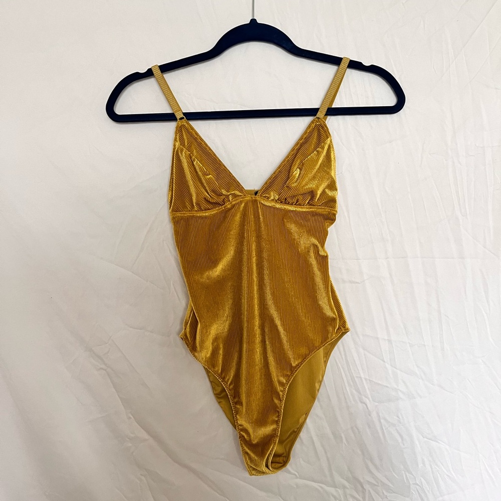 Free people yellow body suit